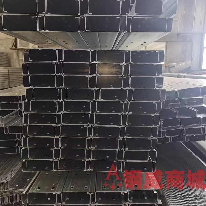 C型钢 槽钢大型厂房仓库结构檩条热镀锌